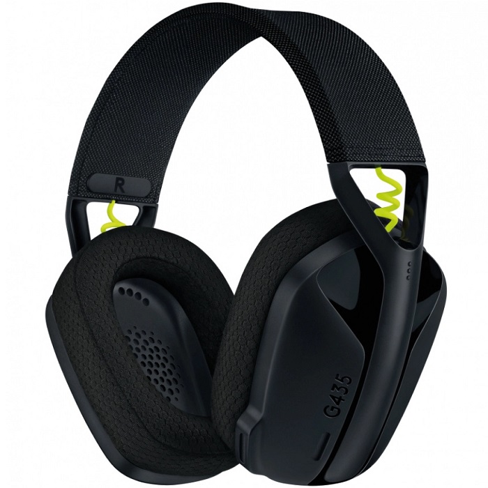 Diadema Logitech G435 Lightspeed Gamer Headset Bluetooth Y USB Wireless Inalambricos Negro-Amarillo 981-001049
