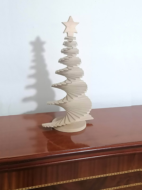 Arbol De Navidad De Mesa, Mdf Y Pino, 48 Cms De Alto