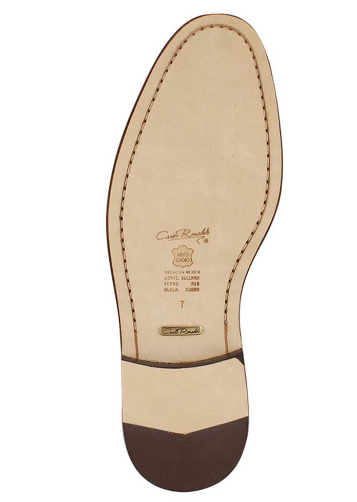 Zapato Carlo Ronaldi Modelo 1112 Becerro Café Capuchino