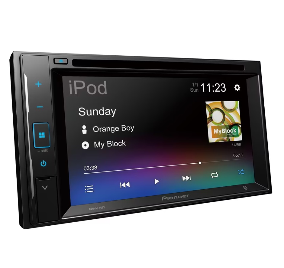 Autoestéreo Pioneer con Pantalla AVH-A245BT Negro