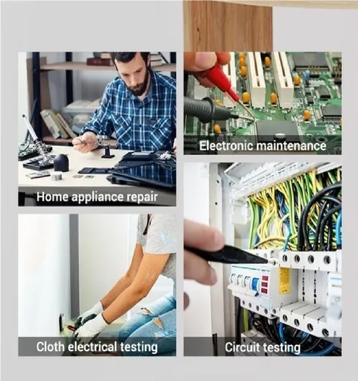 Multímetro Digital Lcd Portátil Ac/dc Amarillo