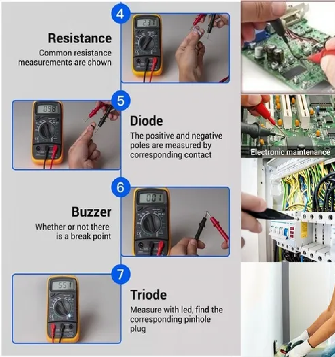 Multímetro Digital Lcd Portátil Ac/dc Amarillo