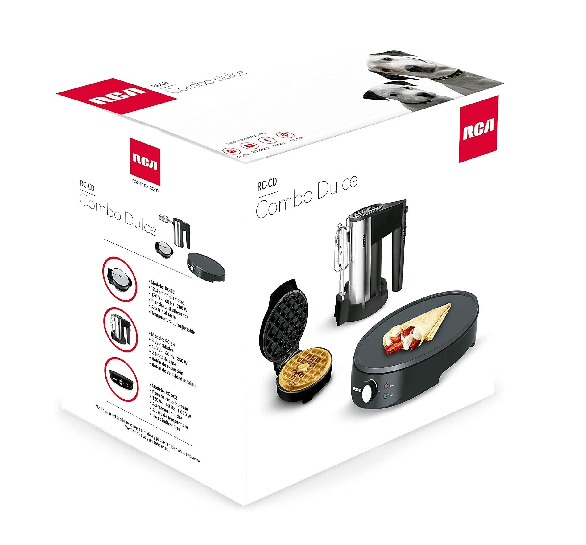 Combo Dulce RCA 3 Elementos Negro RC-CD