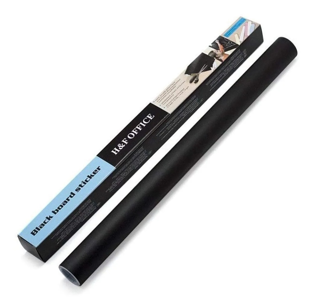 Papel Pizarra Negra Autoadhesiva Vinilo Magnético Pizarrón