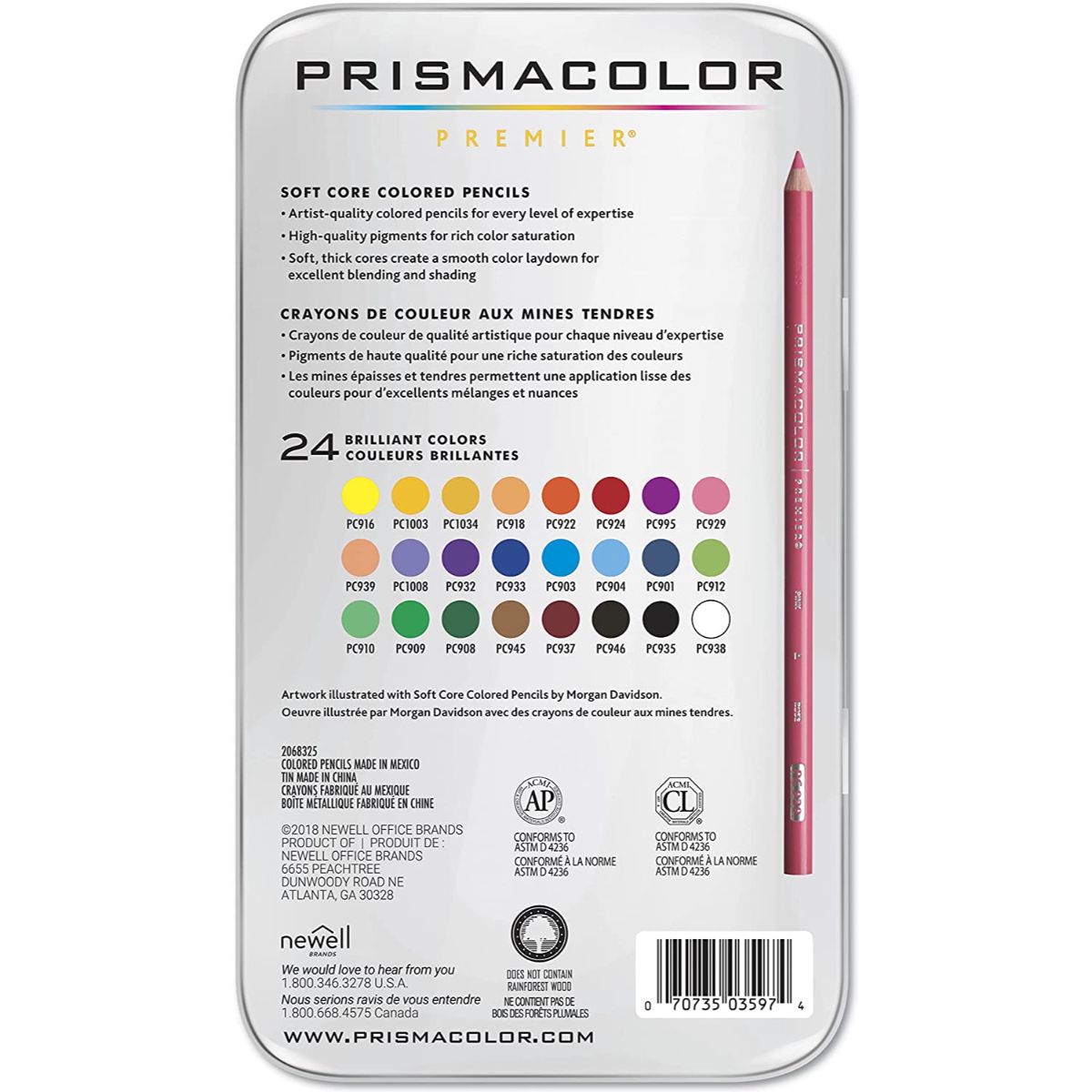 Prismacolor Premier 24 Colores Estuche metal