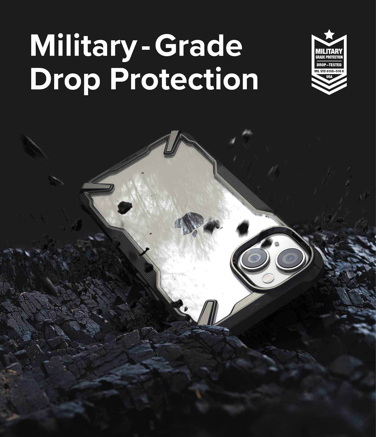 Funda Para iPhone 14 Plus Grado Militar Ringke Fusion X Negro