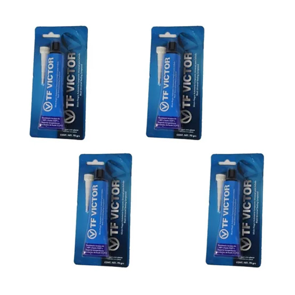 Silicon Negro Automotriz Marca Tf Victor 4 Piezas