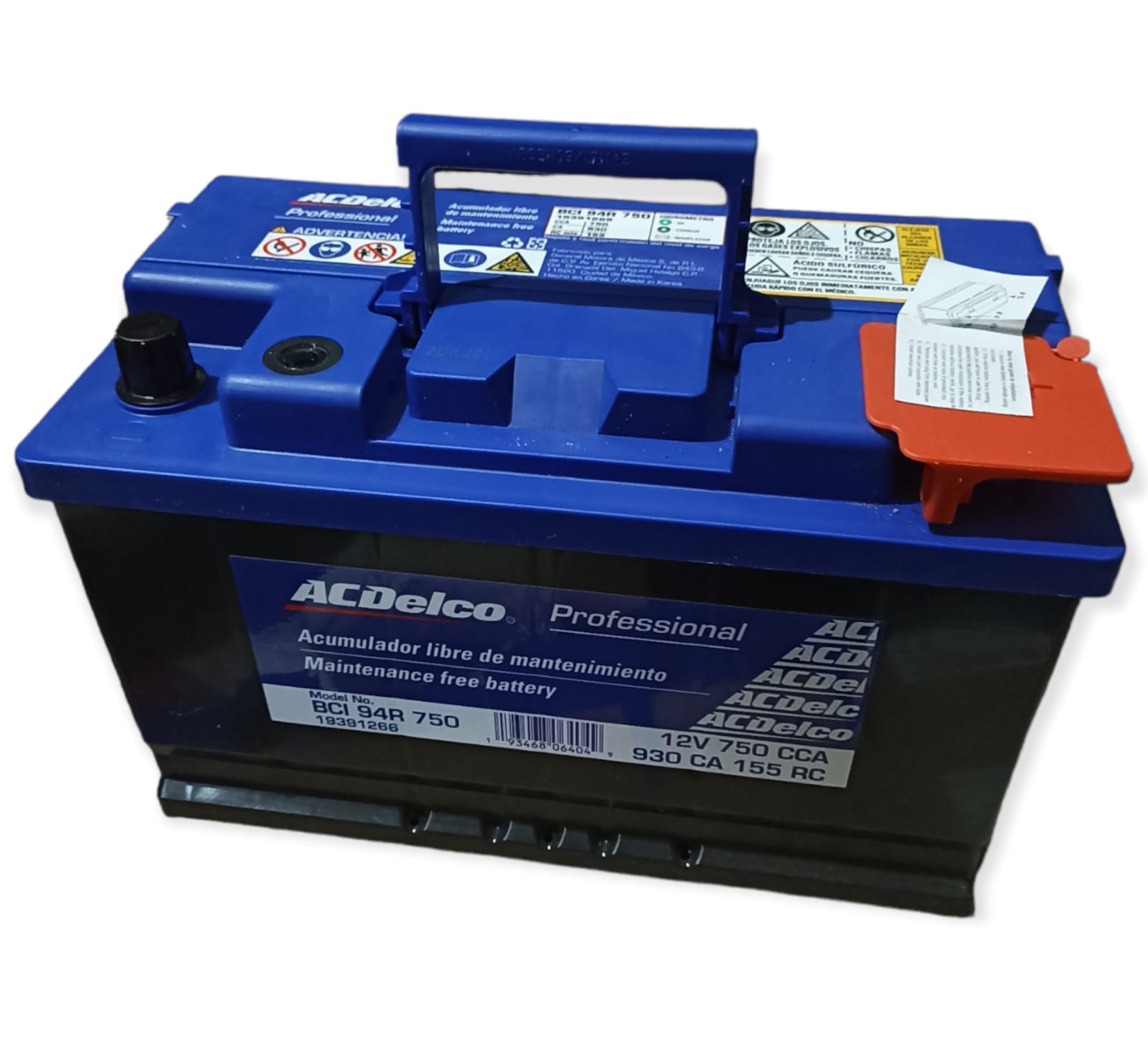 Bateria para Auto Tahoe/ Silverado/ Yukon/ Cheyenne/ Escalade ACDelco