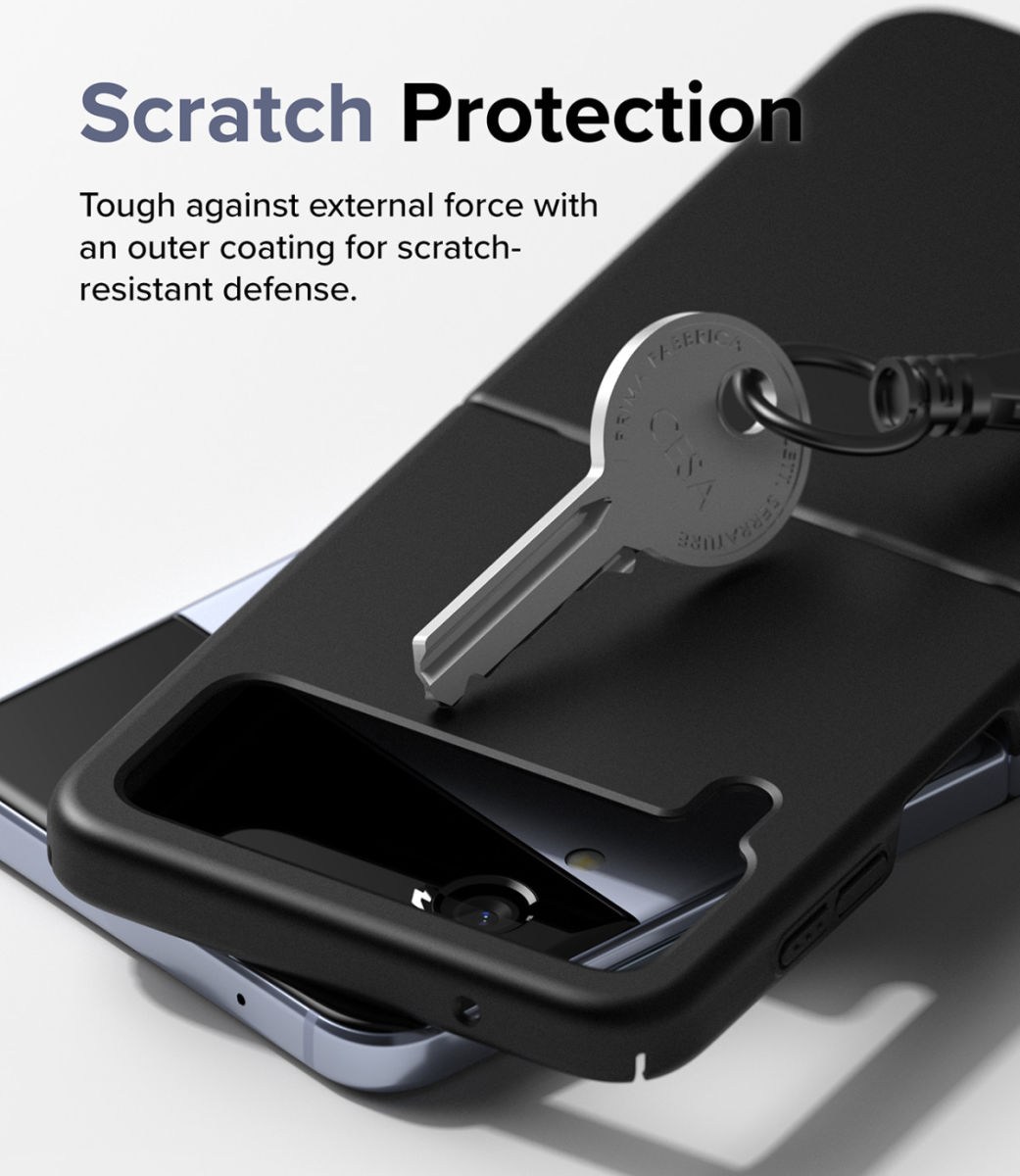 Funda Para Galaxy Z Flip 4 Ringke Slim Rígida Negro