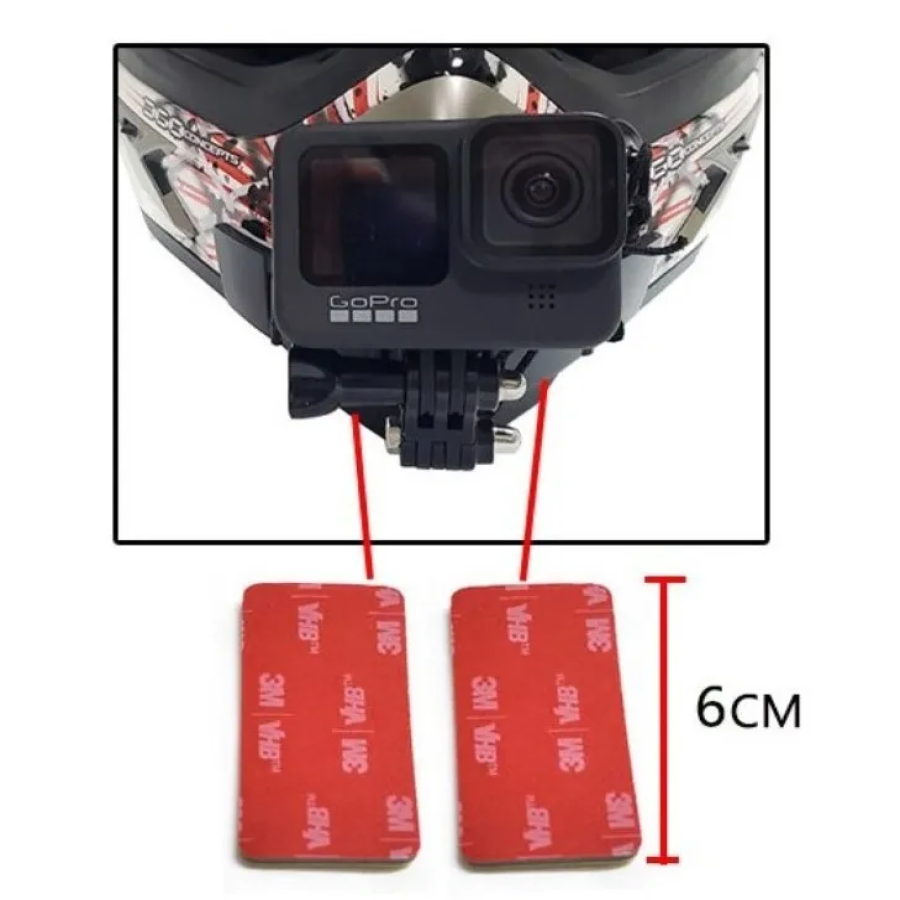 Soporte Montura Porta Camara Para Casco De Moto Gopro