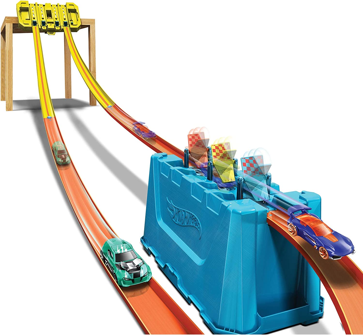 Hot Wheels Track Builder Caja De Velocidad Multijugador