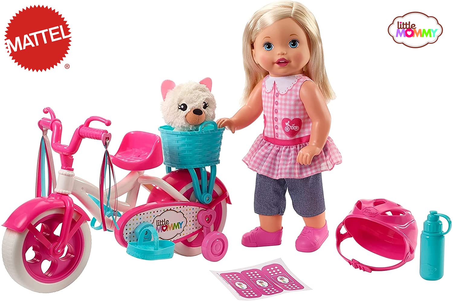 Muñeca Little Mommy Paseo En Bici ¡Pedalea De Verdad!