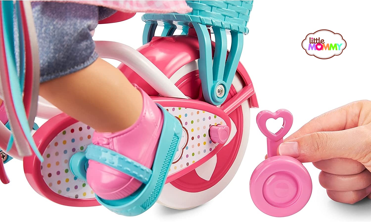 Muñeca Little Mommy Paseo En Bici ¡Pedalea De Verdad!