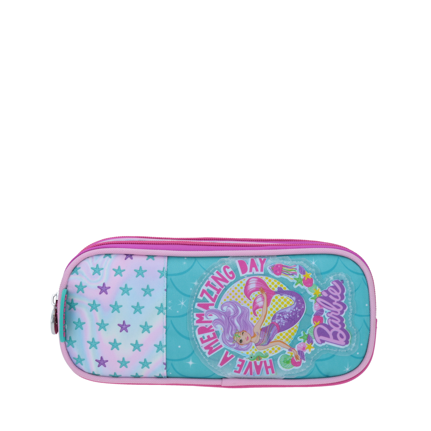 Lapicera Doble Cierre Escolar Chenson Sirena Barbie BR65200-P