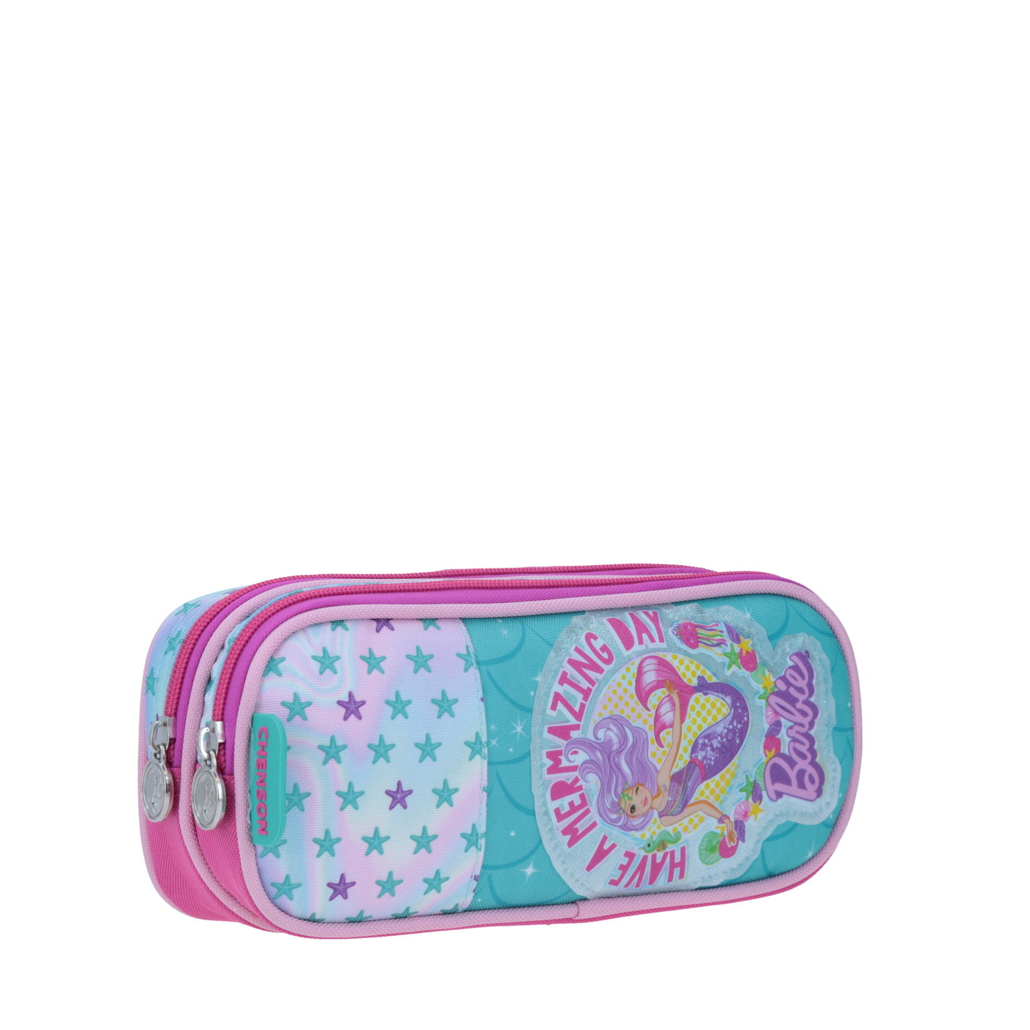 Lapicera Doble Cierre Escolar Chenson Sirena Barbie BR65200-P