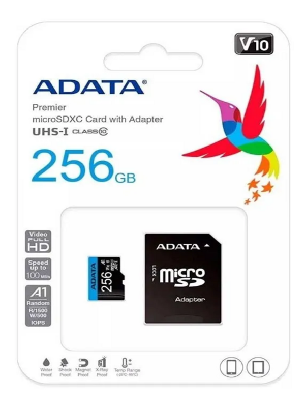 Memoria Adata Premier microSDXC A1 V10 Clase 10 256GB