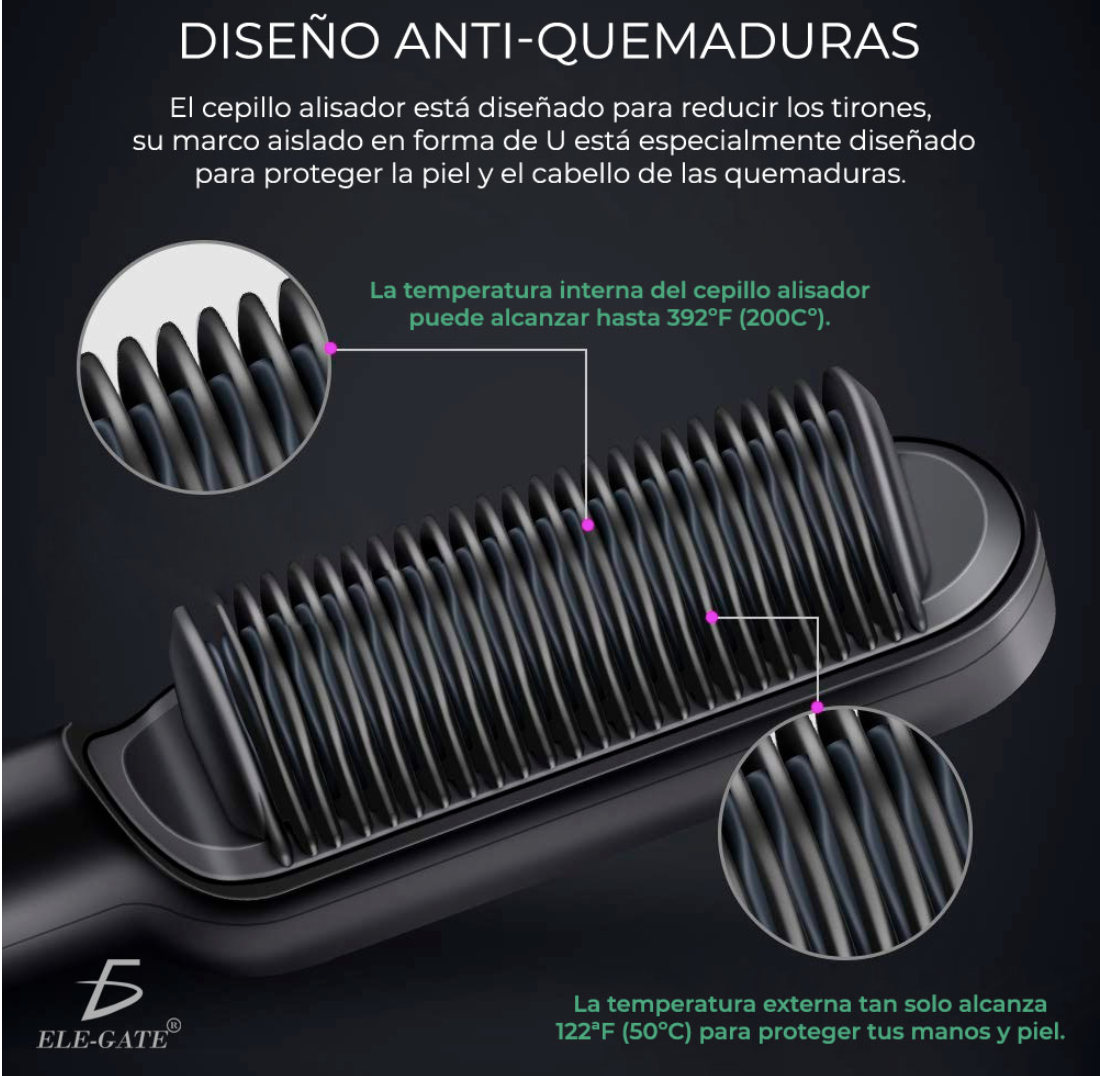 Peine Alisador de Pelo Secadora