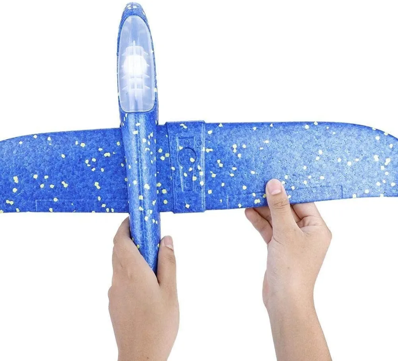 Avion Planeador Avioneta Unicel con Luces LED Fly Oled