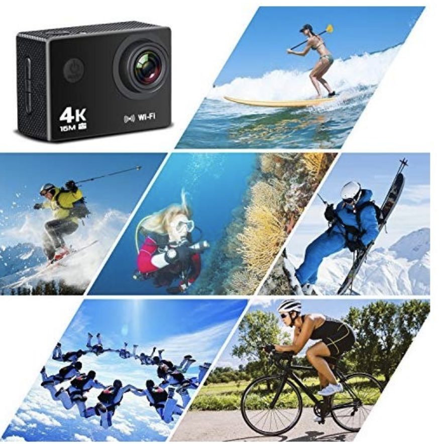 Camara Deportiva 4K Ultra HD con Wifi