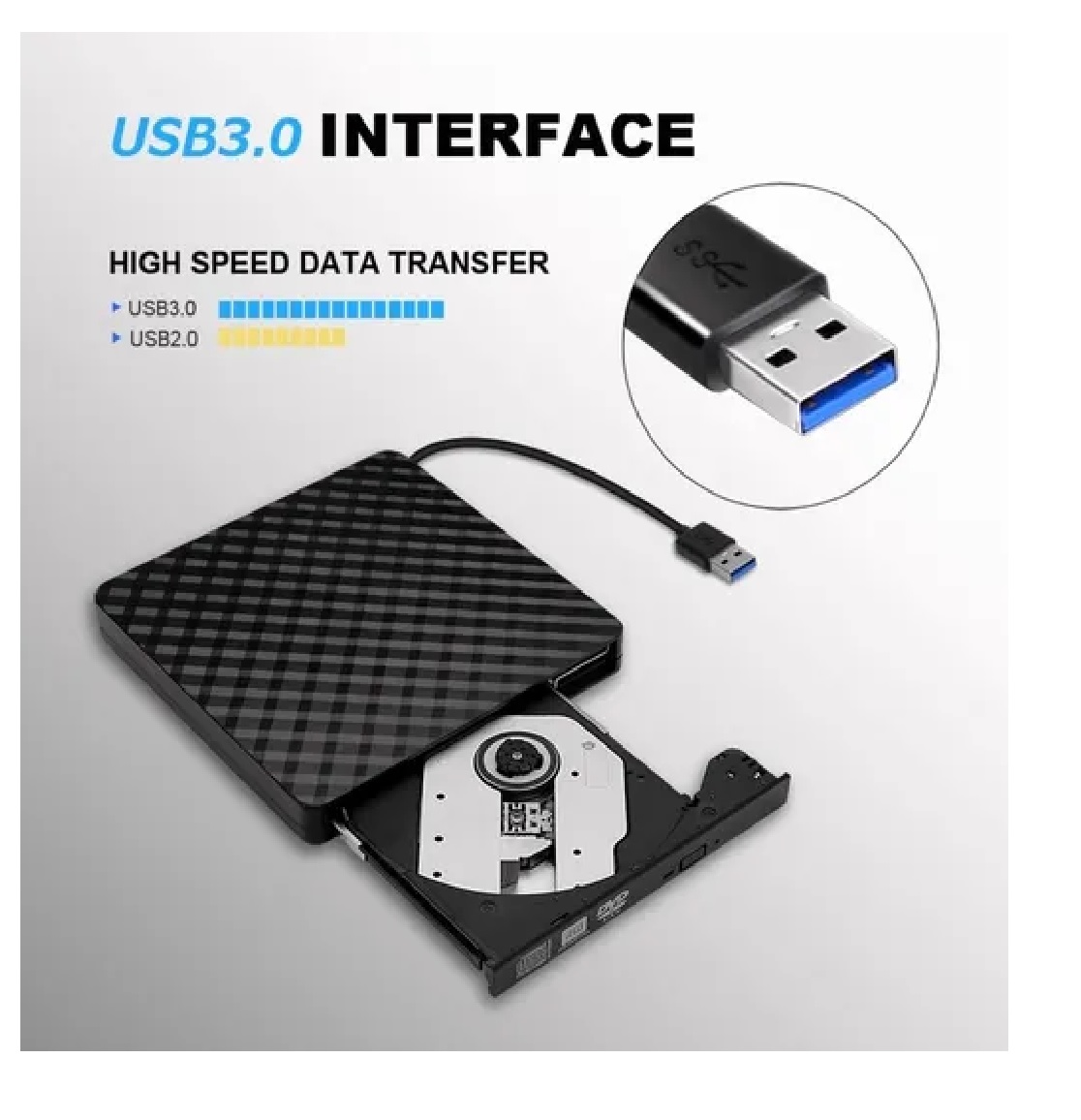 Lector Y Grabadora De Dvd/cd/externa Quemador Usb 3.0 Cd/dvd