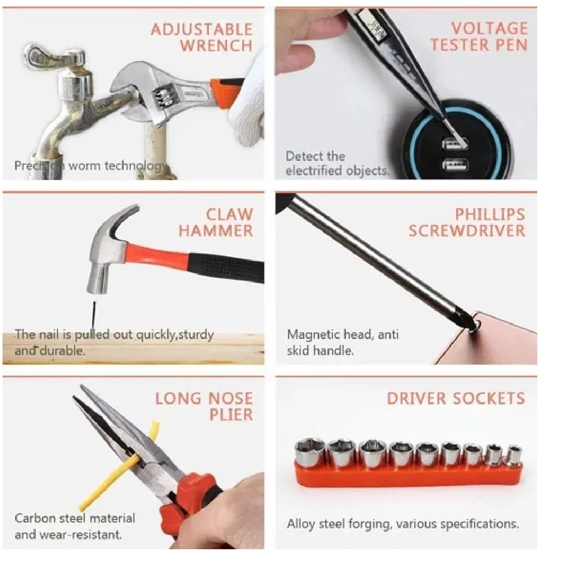 Kit De Herramientas Taladro Eléctrico De Litio Azul