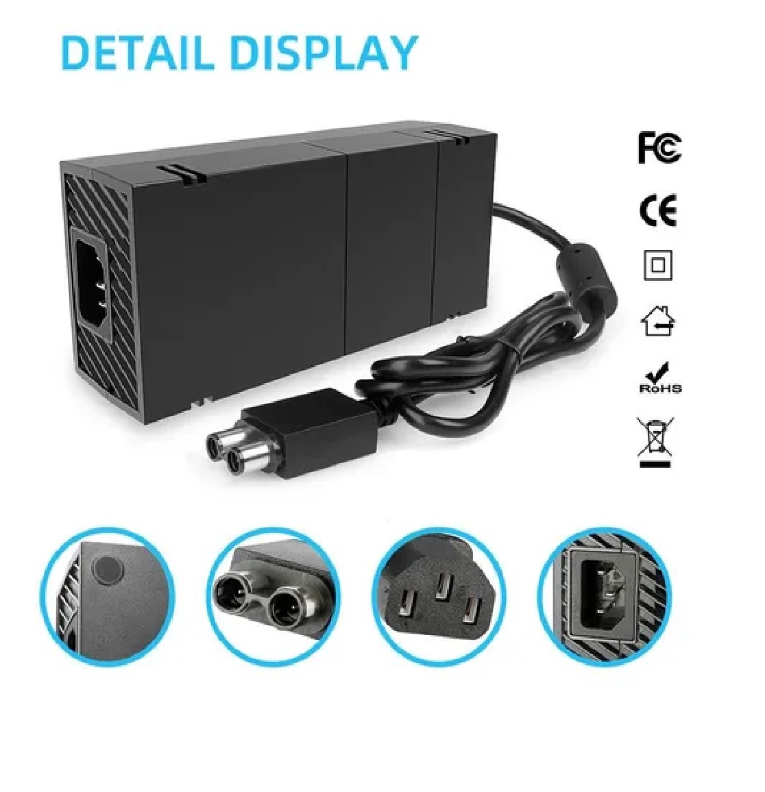 Fuente De Alimentación Para Xbox One,voltaje De 100-240v Ca