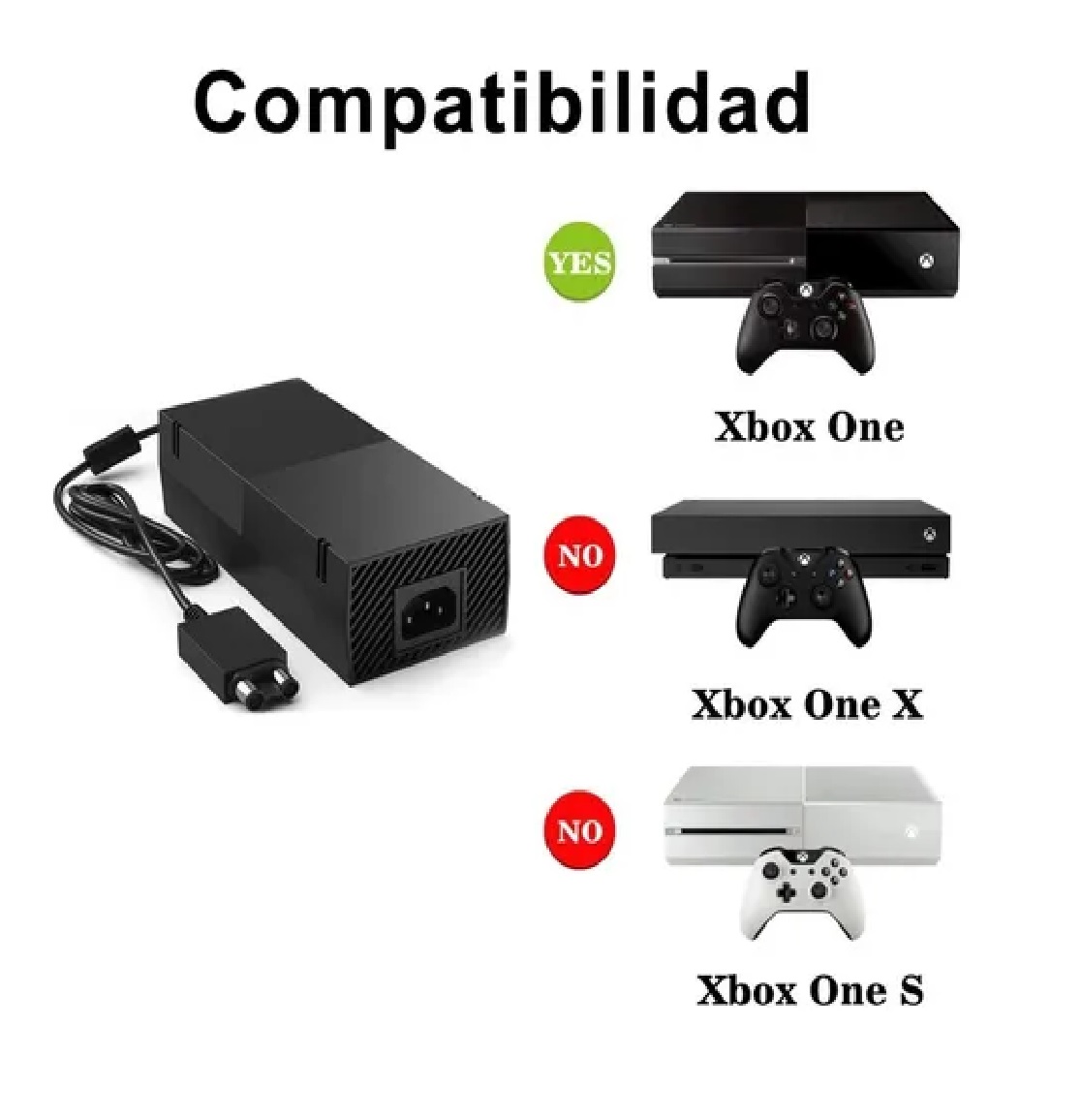 Fuente De Alimentación Para Xbox One,voltaje De 100-240v Ca