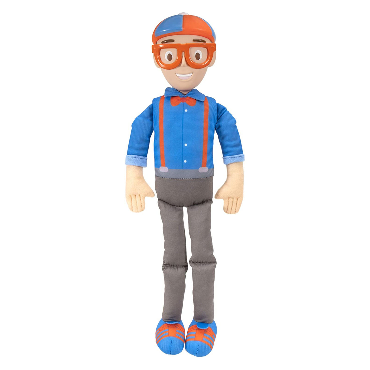 Muñeco Personaje Blippi de 40 Cm Alto, Sonidos y Frases en Idioma Inglés