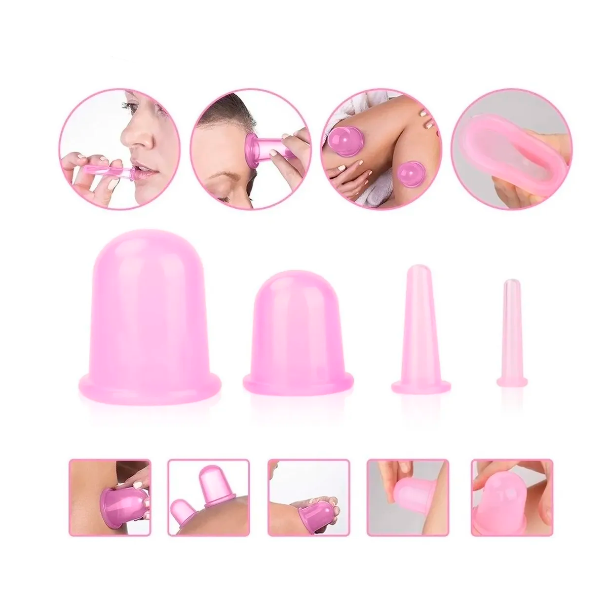 Ventosas Terapia Anti Celulitis Facial Y Corporal Mas Bálsamo Para Masajes Farmasi Gel Reductor De Celulitis