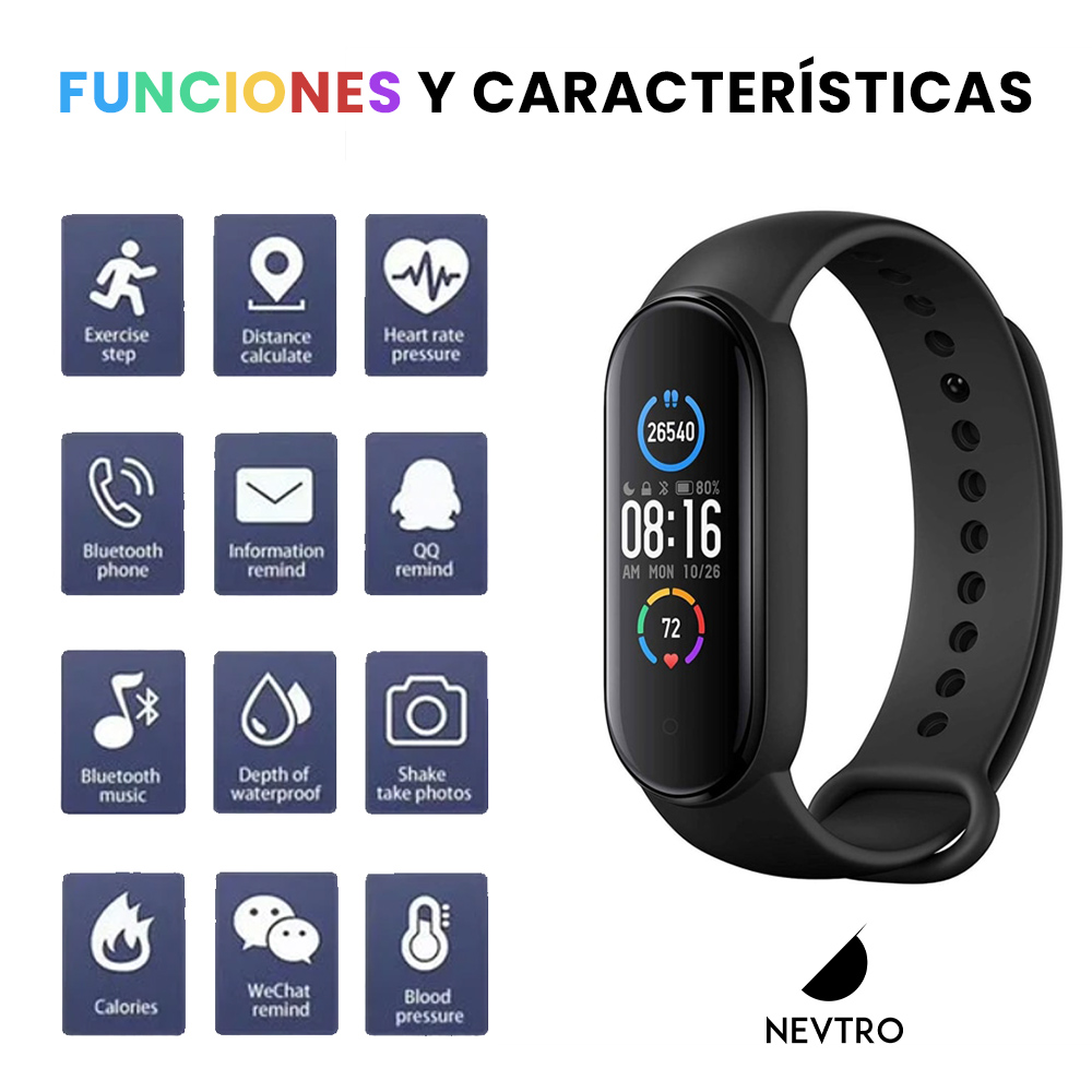 Smartband M5 Reloj Pulsera Inteligente Deportiva Bluetooth Smartwatch