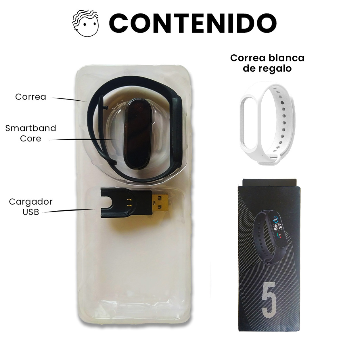 Smartband M5 Reloj Pulsera Inteligente Deportiva Bluetooth Smartwatch