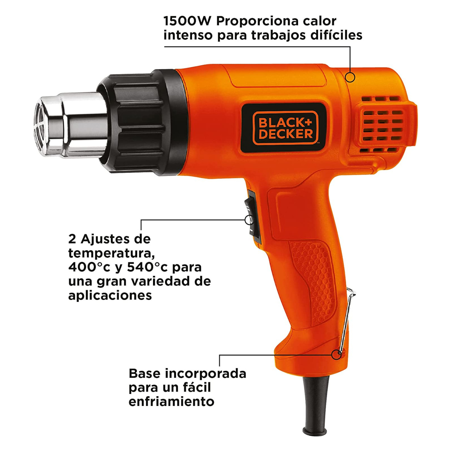 Pistola de calor 1,500 W