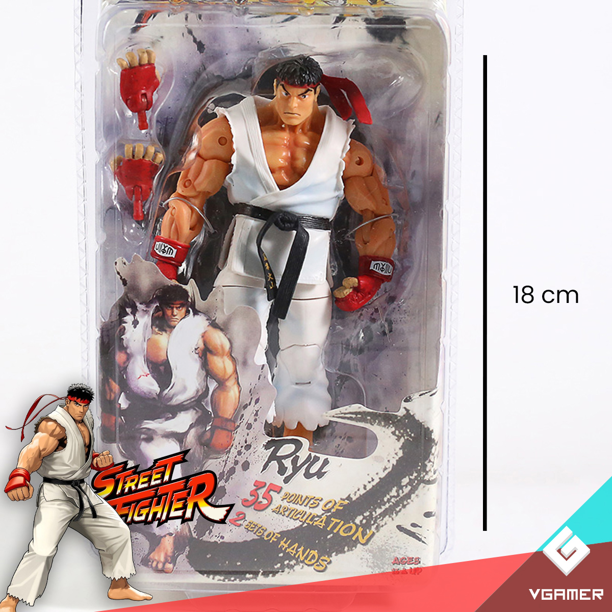 Figura Coleccionable Street Fighter Neca Ryu Juguete De Acción