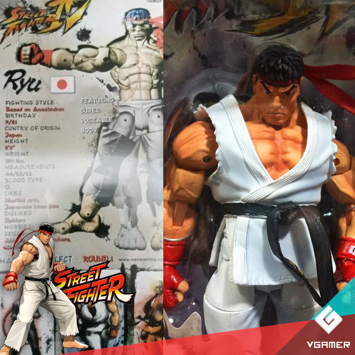 Figura Coleccionable Street Fighter Neca Ryu Juguete De Acción