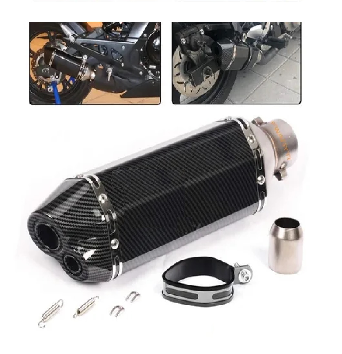 Escape Silenciador Deportivo Universal Aluminio 51mm