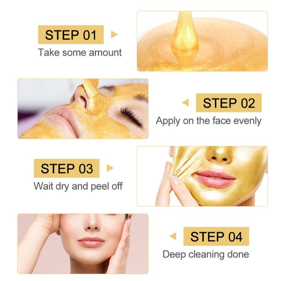Mascarilla Dorada Limpiadora Facial Antioxidante