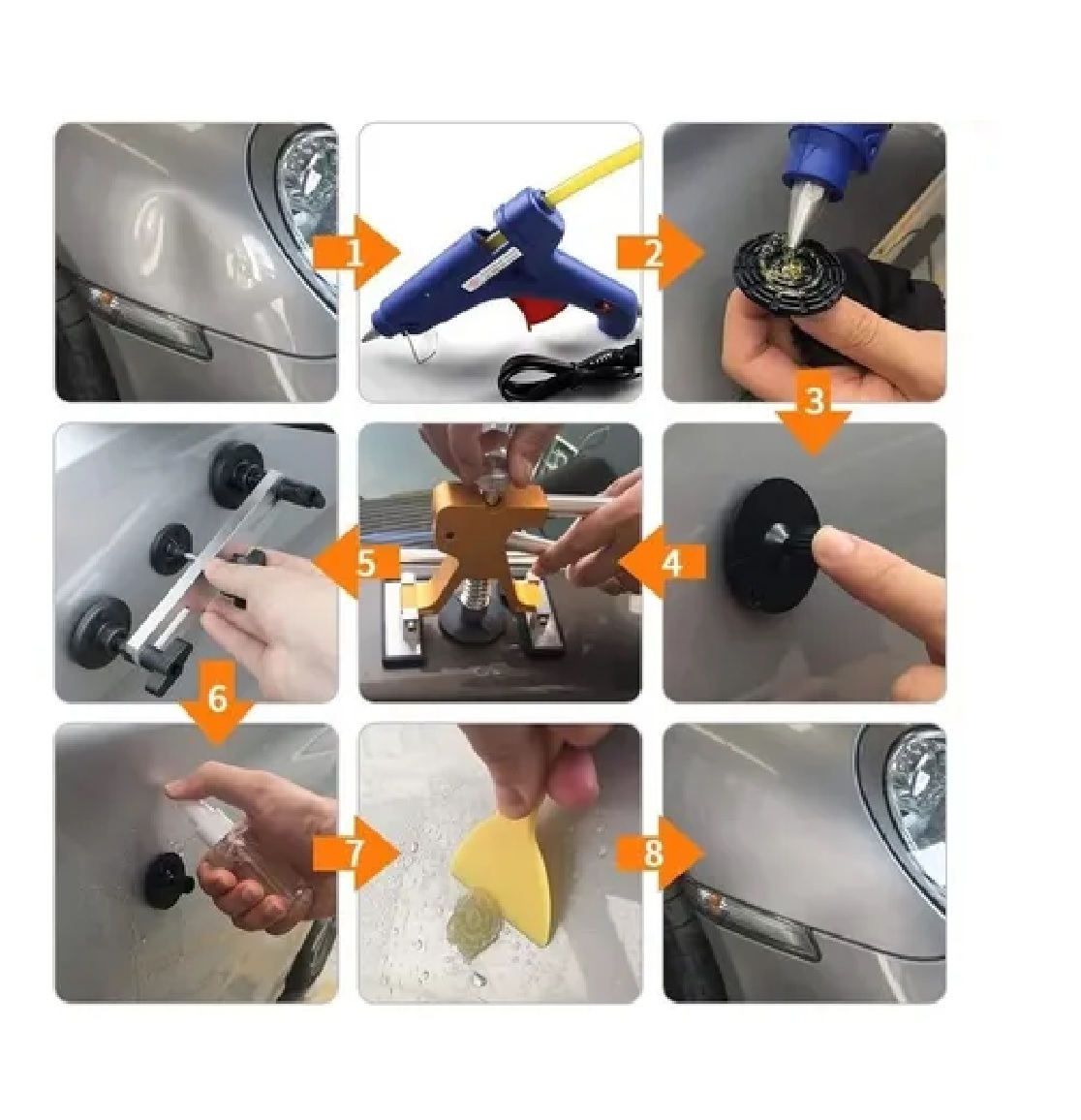 Kit Saca Golpes De Auto Ventosa Para Abolladuras