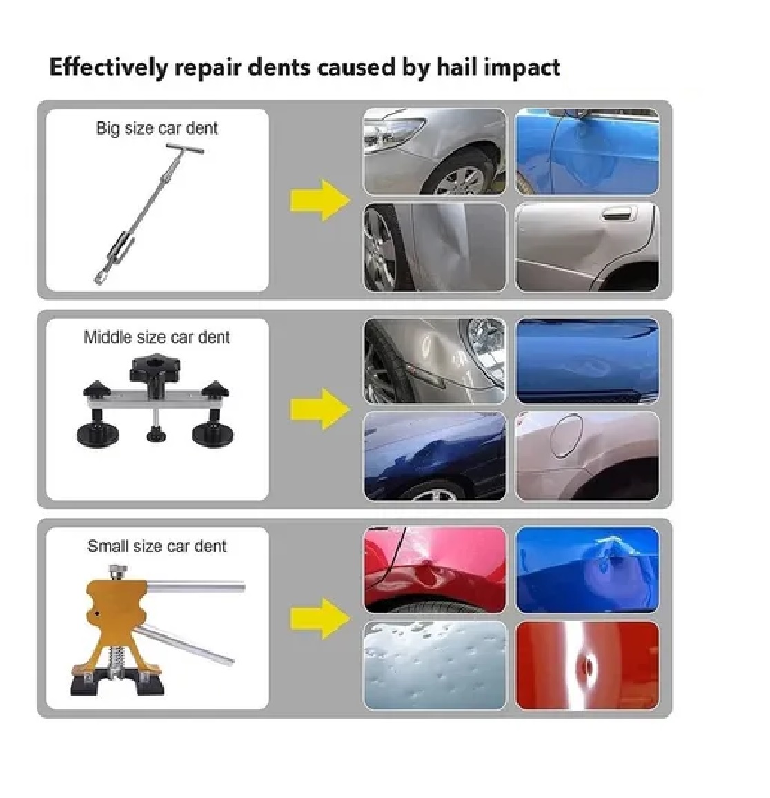 Kit Saca Golpes De Auto Ventosa Para Abolladuras