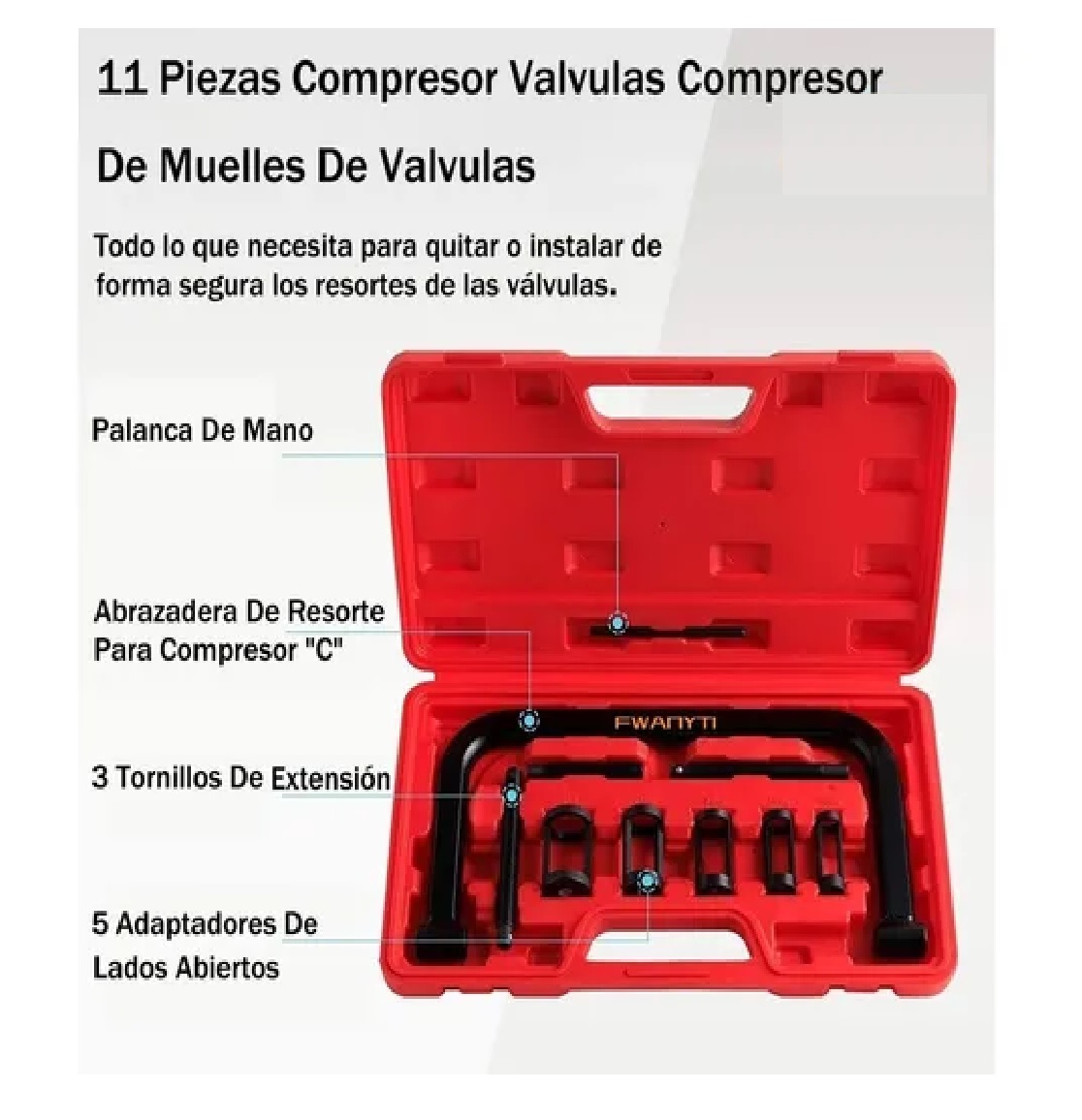 Kit Compresor De Resortes De Válvulas P/autos Motos
