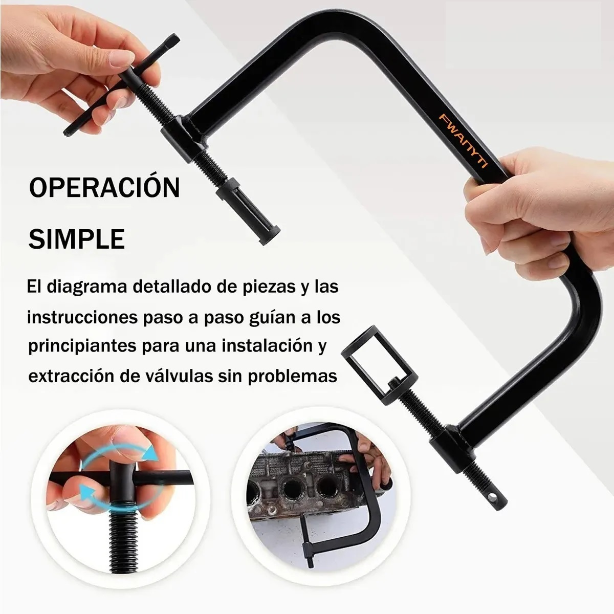 Kit Compresor De Resortes De Válvulas P/autos Motos