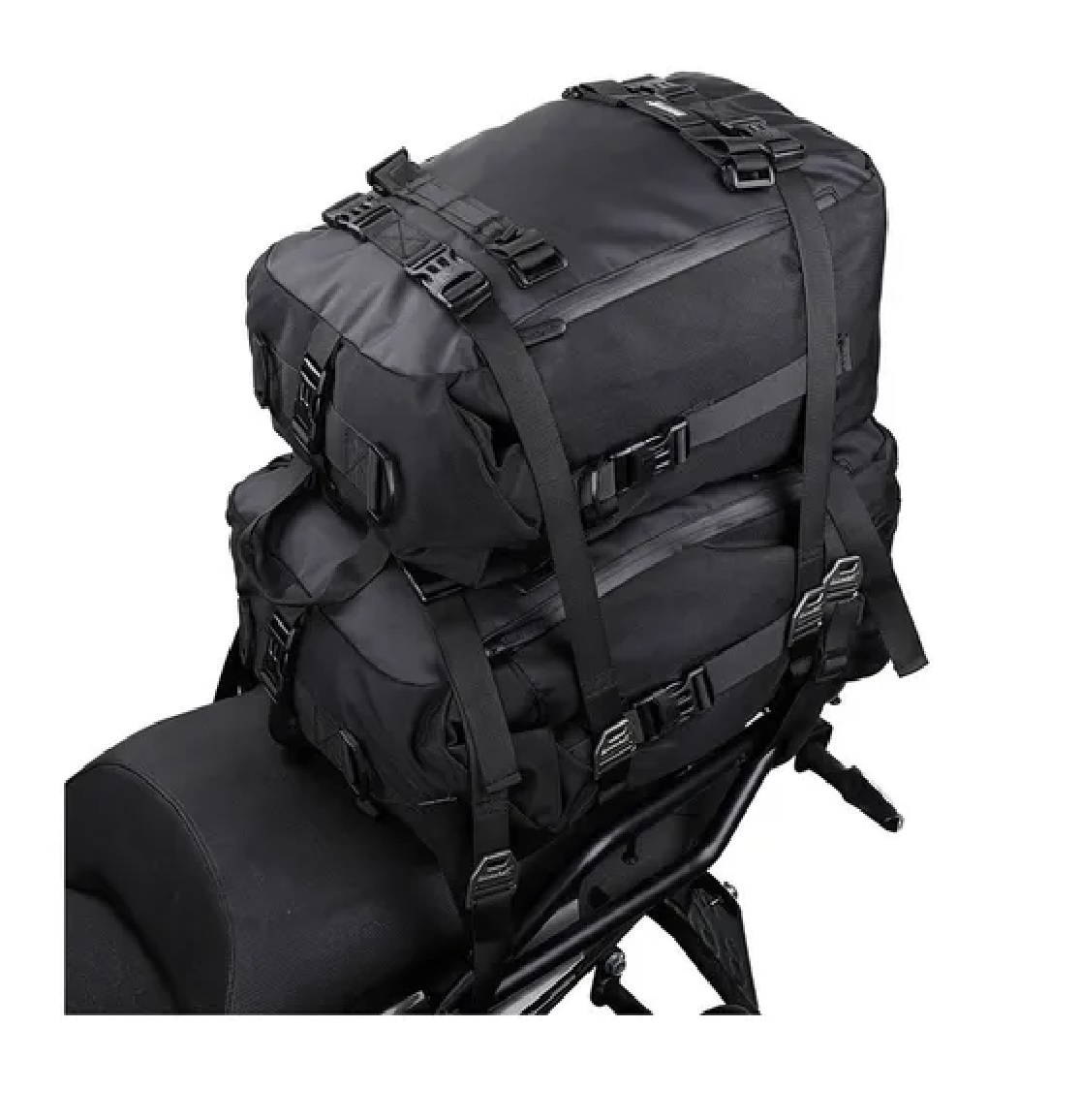 Sacoche De Voyage Moto 20L Pyramid - Imperméable Noire - Universelle - Fabriquée Au Royaume-Uni