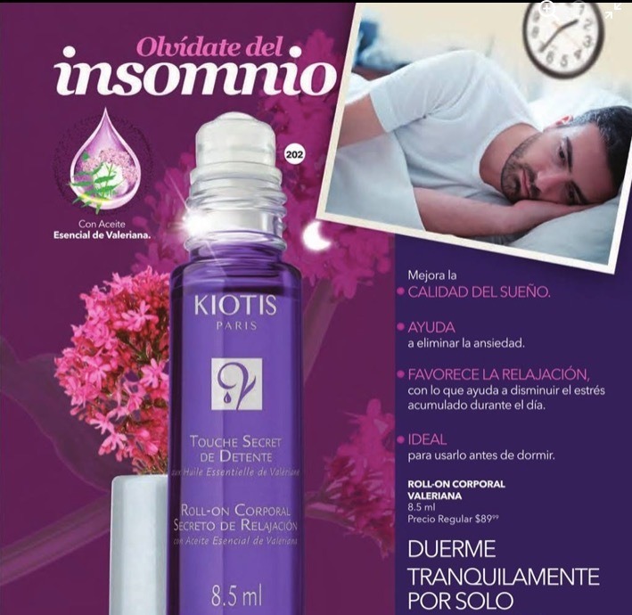 Kiotis Roll-on Corporal Para Relajación Valeriana 75 Ml