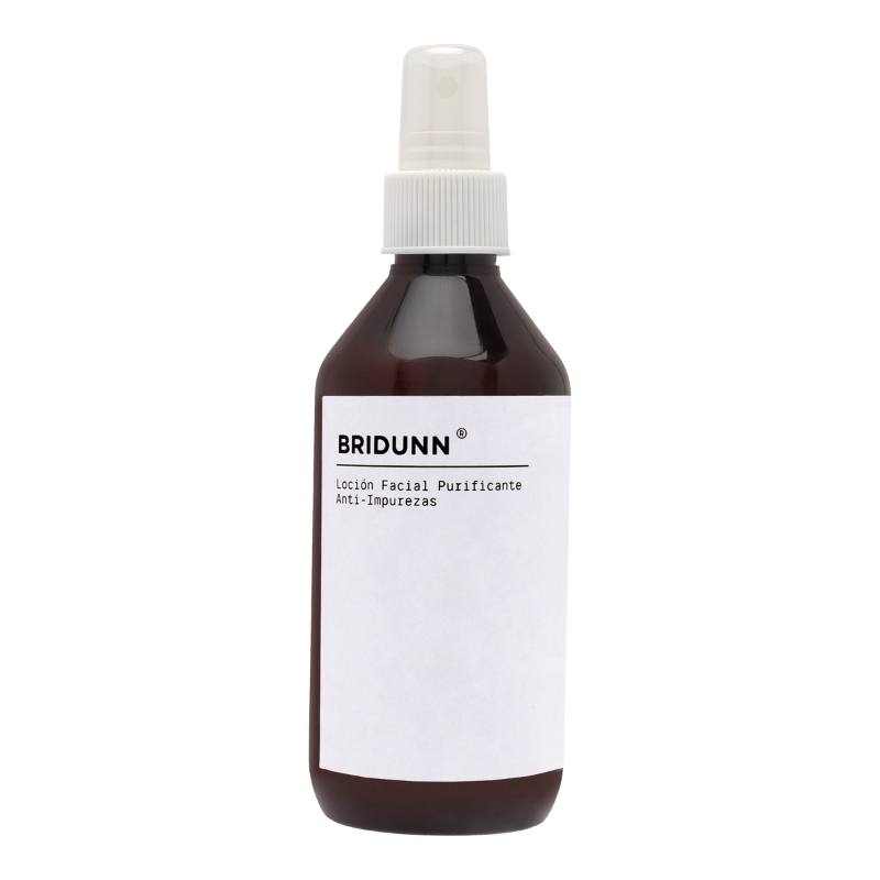 Loción de limpieza Facial Anti Acné, Tónico Anti Grasa, Cierra poros y elimina puntos negros, Astringente con extractos naturales Té verde sin alcohol Bridunn.