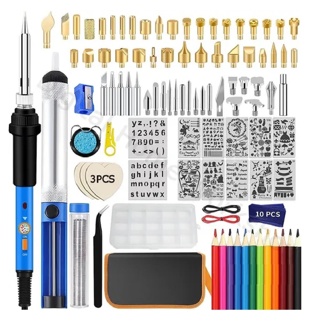 Kit Pirograbador De Madera Regulable 60w Completo