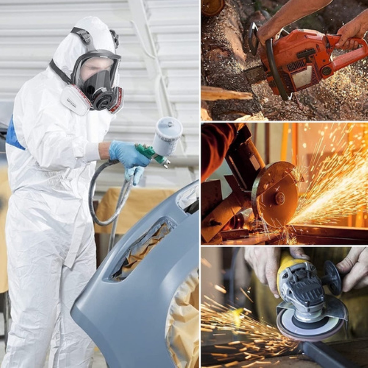 Máscara De Gas Respiración 6800 Completa Con Filtro