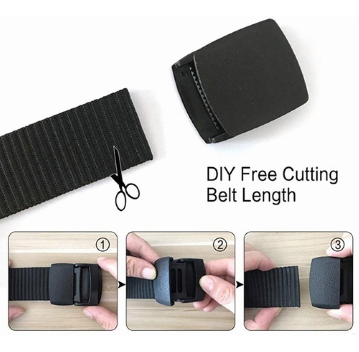 2 Cinturones Tácticos De Nylon Verde y Negro