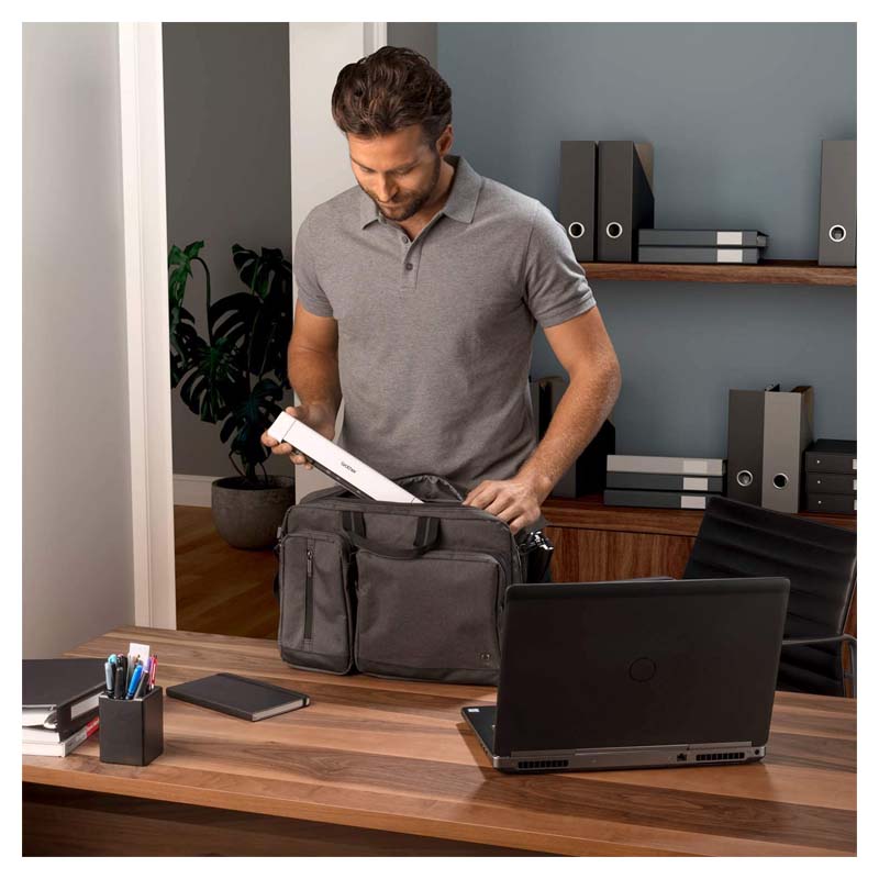 Scanner Portátil Brother Ds640, 1200 X 1200 Dpi, Escáner Color, Usb 3.0, Negro/Blanco.