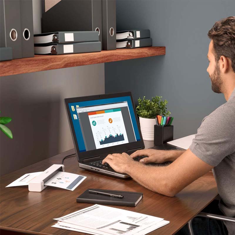 Scanner Portátil Brother Ds640, 1200 X 1200 Dpi, Escáner Color, Usb 3.0, Negro/Blanco.