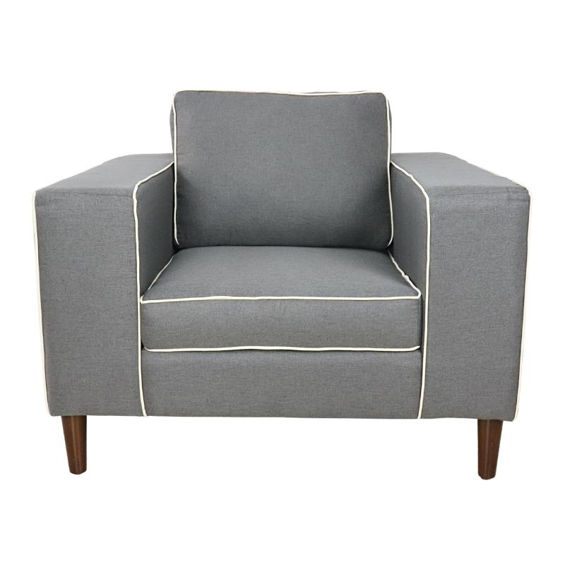 Sillón Moderno Individual Gris Vancouver