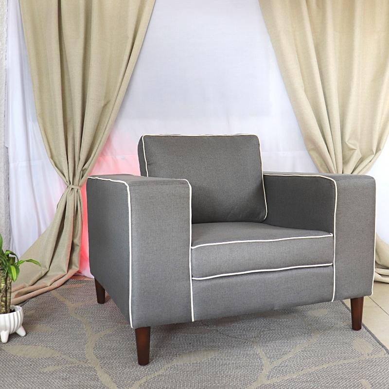 Sillón Moderno Individual Gris Vancouver
